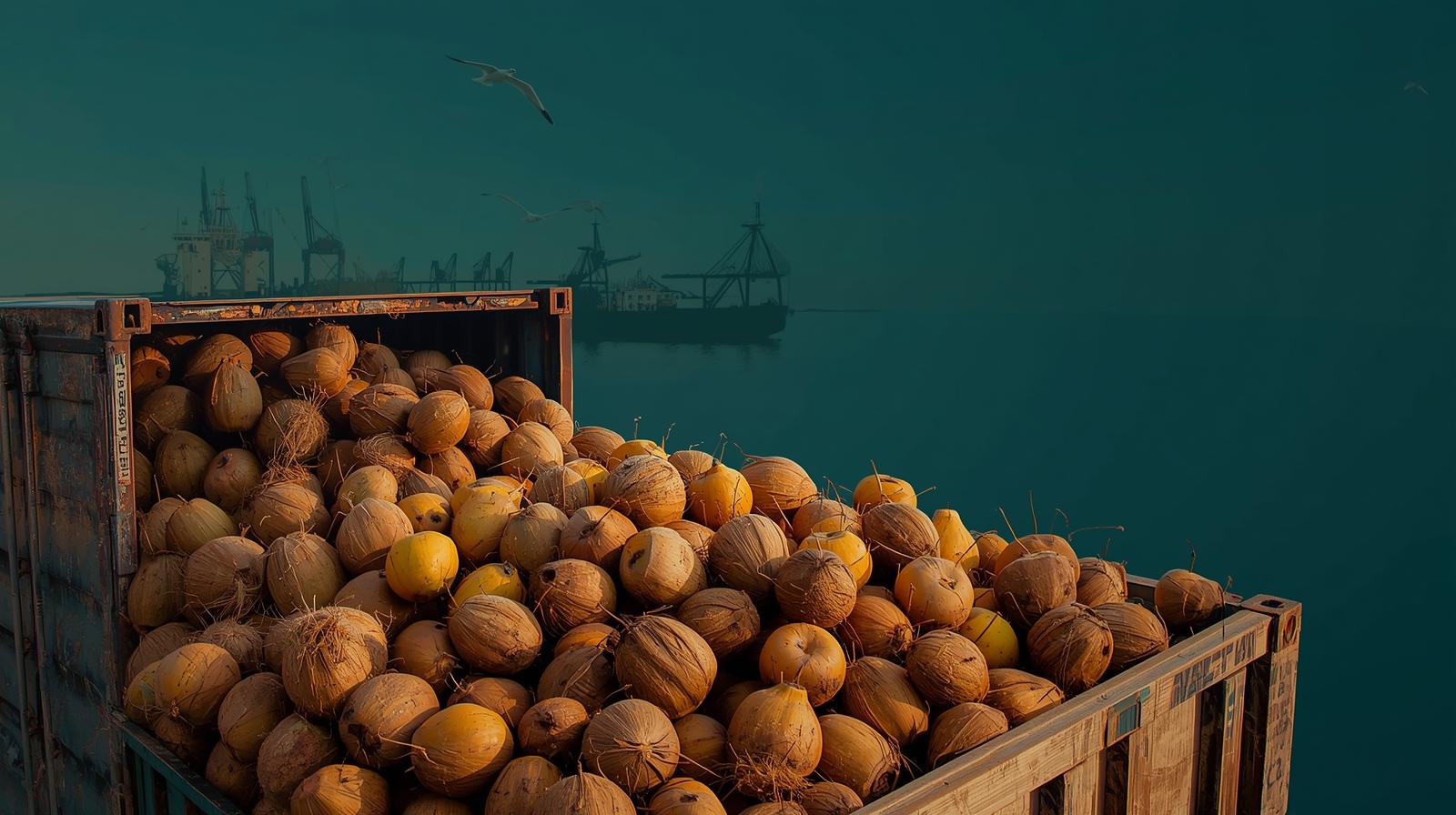 Indonesian Semi Husked Coconut Export Grade